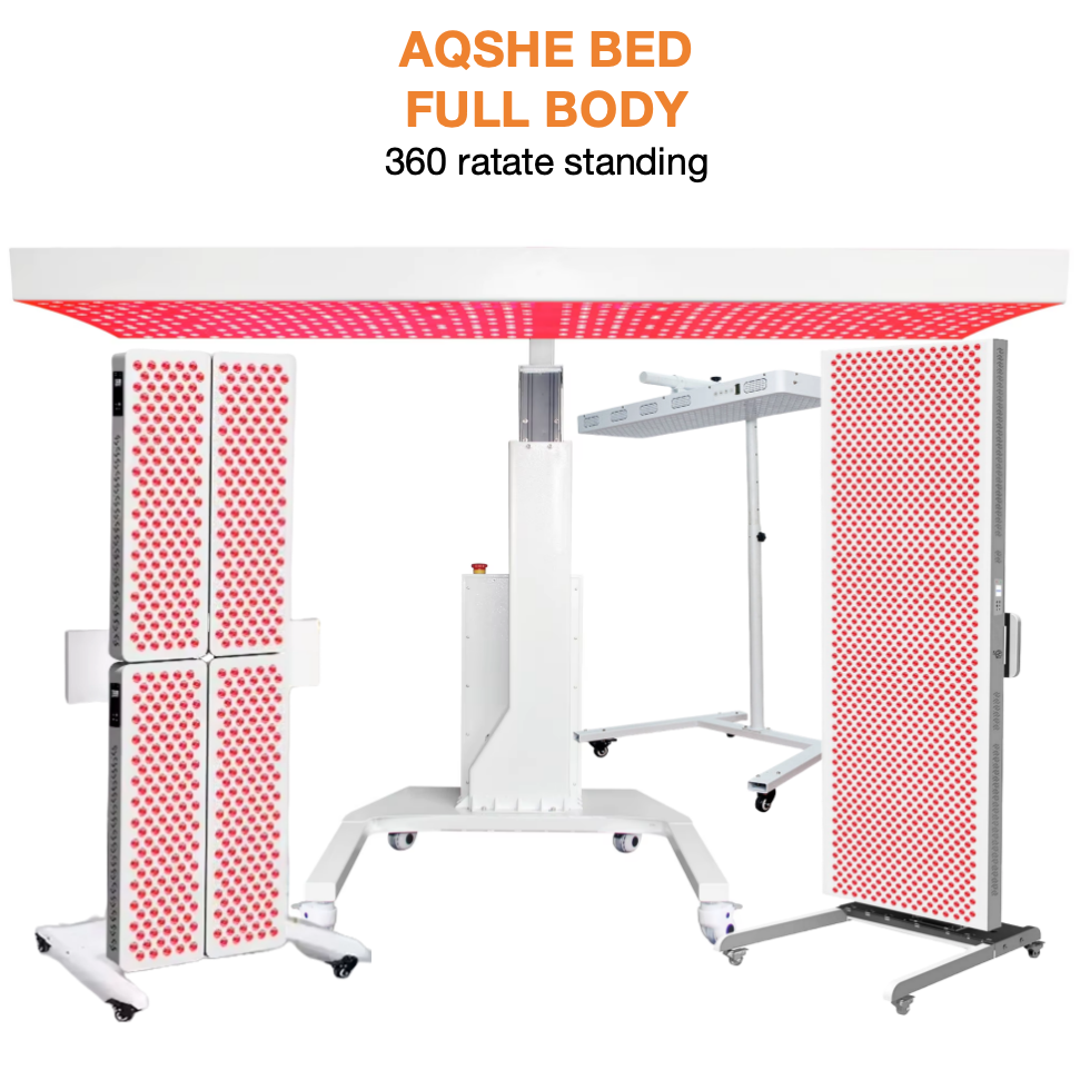 AQSHE Red Light Therapy Bed Infrared Led Tanning Full Body 9 Wavelength Panel Whole Body Effective Treatment for Home Use