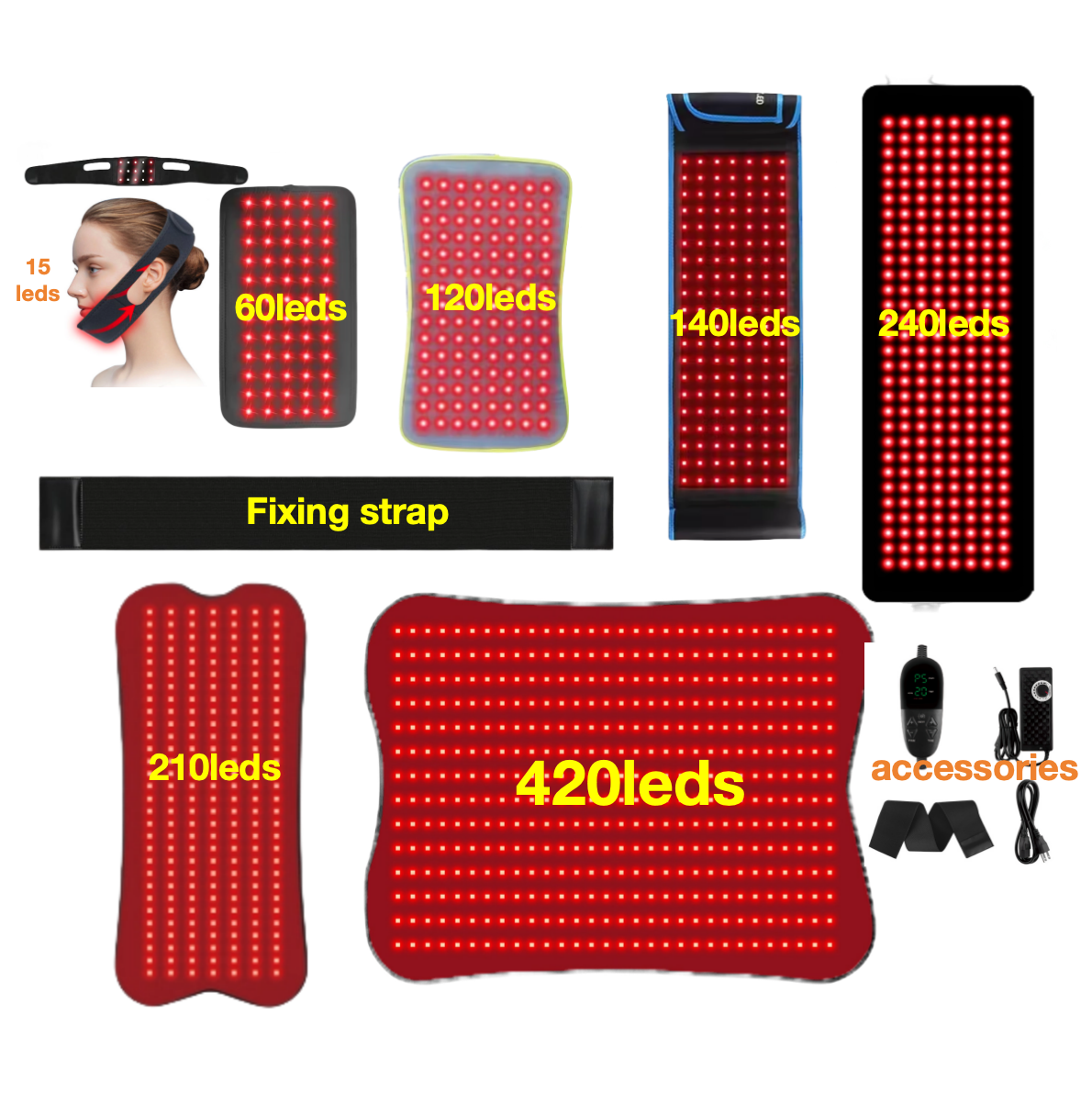 AQSHE Rechargeable Portable Wireless Infrared Belt Led Red Light Therapy Waist Belt 360 Therapy for Belly Fat Weight Loss