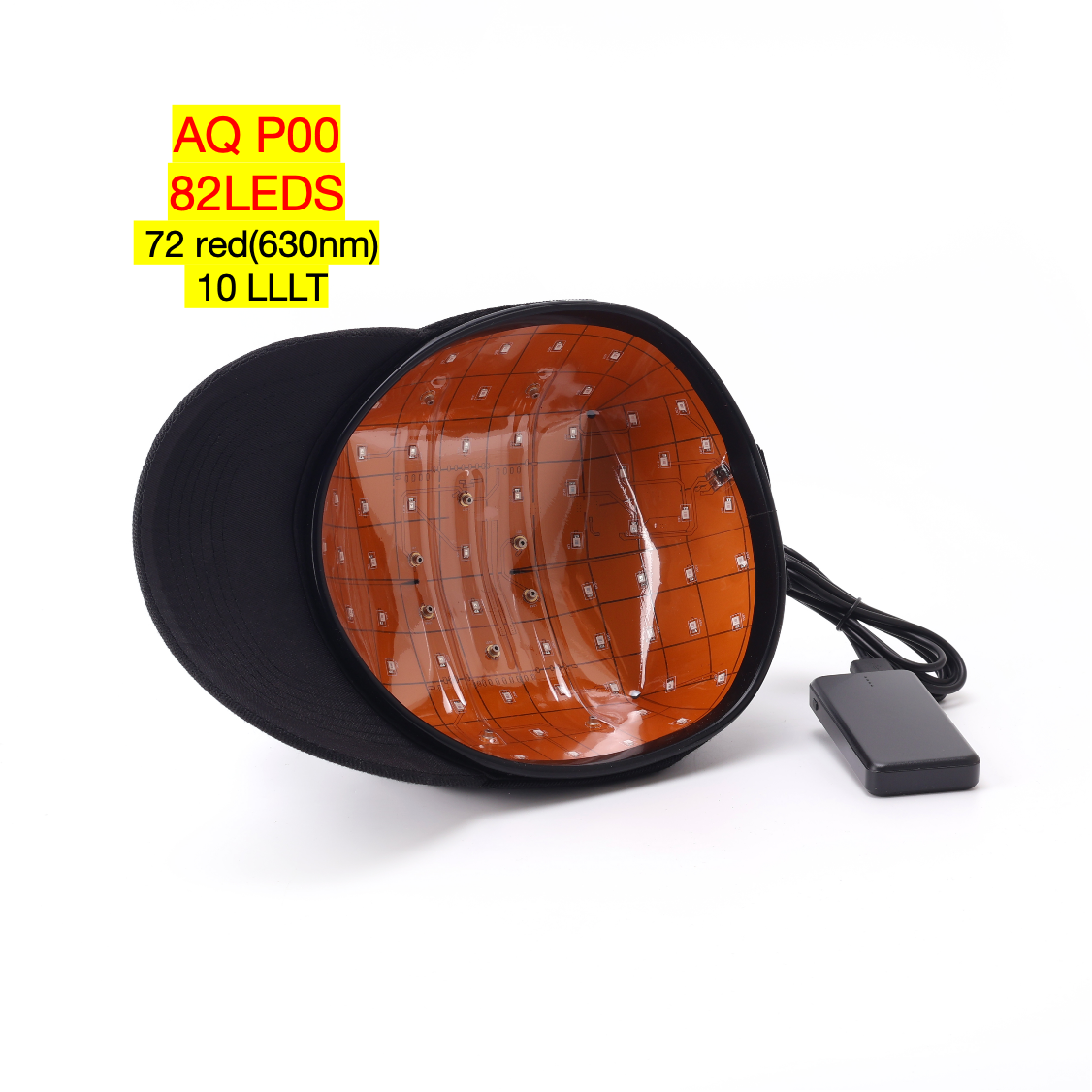 AQSHE AQ P00 82LEDS 72 red(630nm)  10 LLLT Hair Loss Helmet Custom logo Near Infra Red Light Therapy Cap Red Light Therapy Hat for Hair Growth