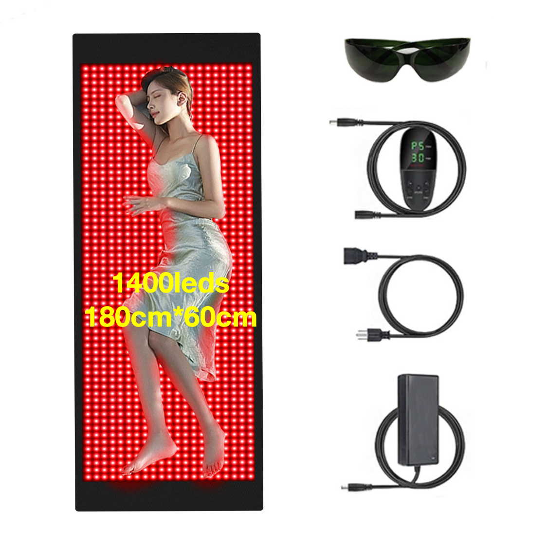 AQSHE 1400 pcs led red light therapy blanket mat bag sleeping full body Low Price Led Red Light Therapy Full Body Blanket Near Infrared Red Light Therapy for Pain Relief Infrared Therapy Blanket