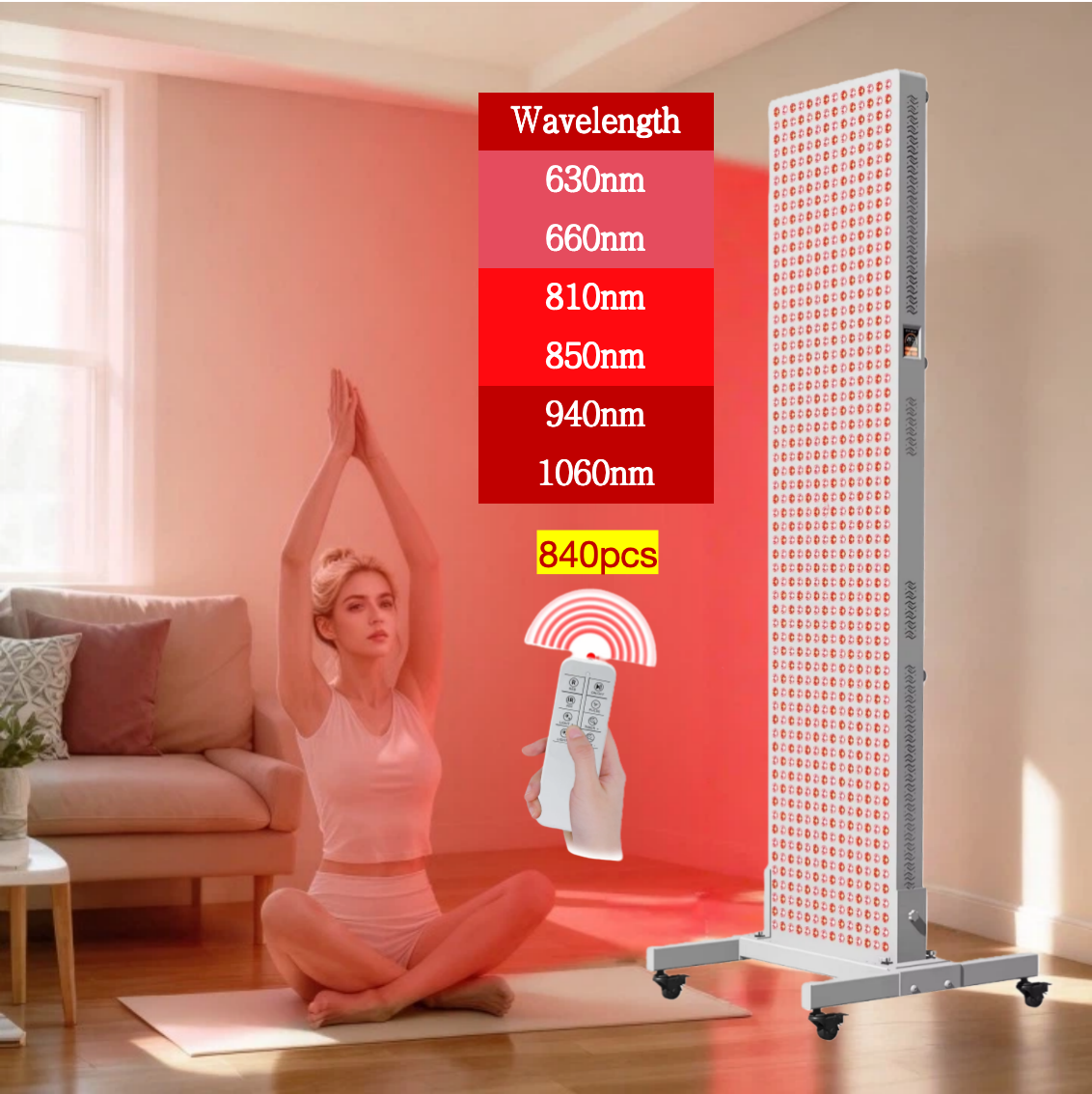 AQSHE T840 Touch Screen 6 wavelength 630 660 810 850 940 1060nm Full Body Big Near Infrared Led Red Light Therapy Device Bed Panel Pdt Machine AQSHE T840 Touch Screen 6 wavelength 630 660 810 850 940 1060nm Full Body Big Near Infrared Led Red Light Therapy Device Bed Panel Pdt Machine