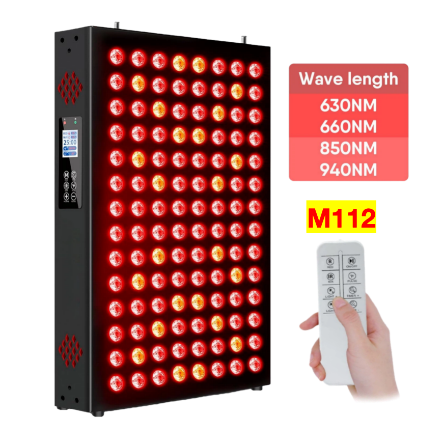 AQSHE M112 Infrared Red Light Therapy Panel for Face and Body Quad Wave 660nm 850nm 630nm 940nm Portable Dual Chip Device AQSHE M112 Infrared Red Light Therapy Panel for Face and Body Quad Wave 660nm 850nm 630nm 940nm Portable Dual Chip Device