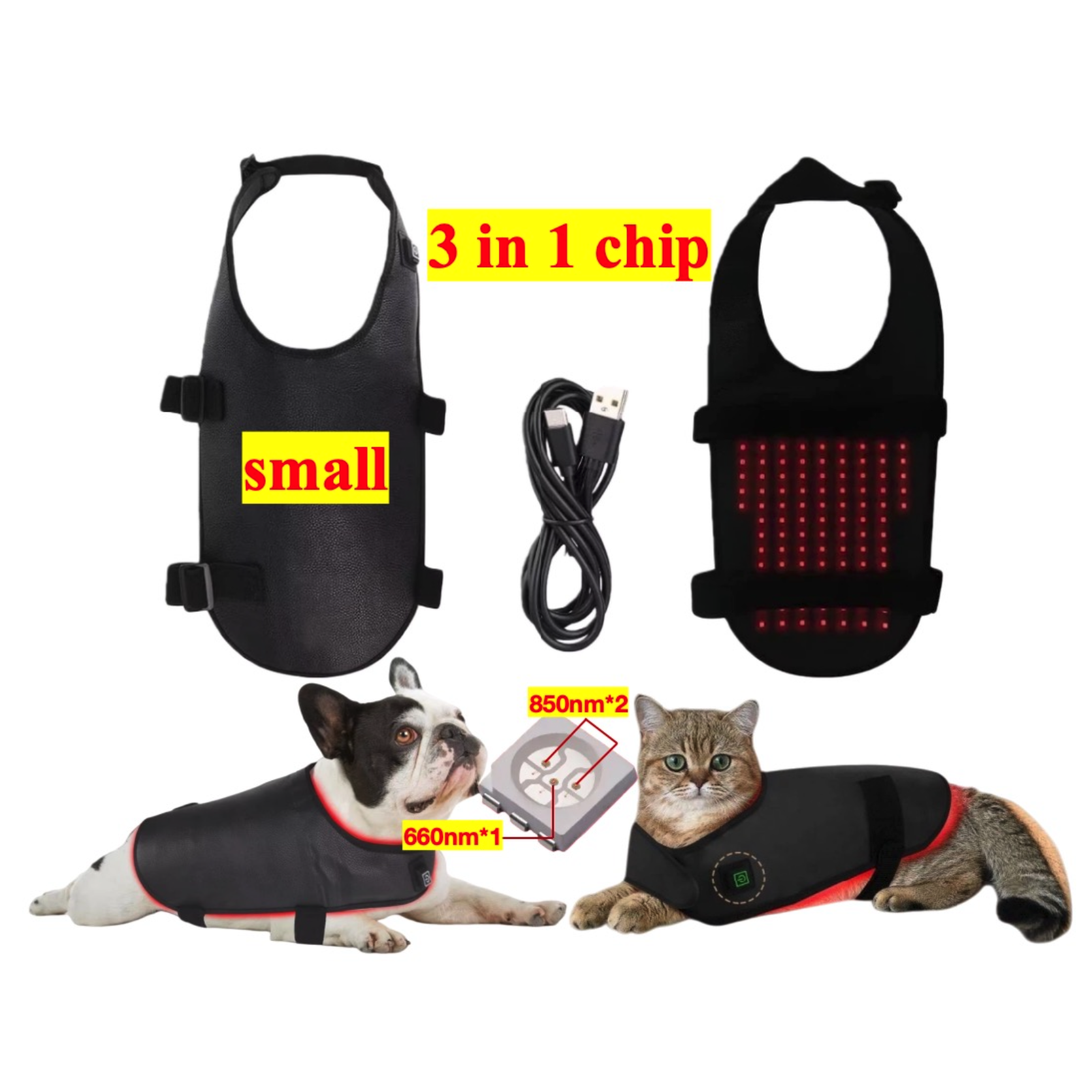 AQSHE Pet Dog Cat 74pcs Back Belly Belt Small Medium Large Size Custom Infrared Red Light Therapy 660mm 850nm for Pain Relief AQSHE Pet Dog Cat 74pcs Back Belly Belt Small Medium Large Size Custom Infrared Red Light Therapy 660mm 850nm for Pain Relief