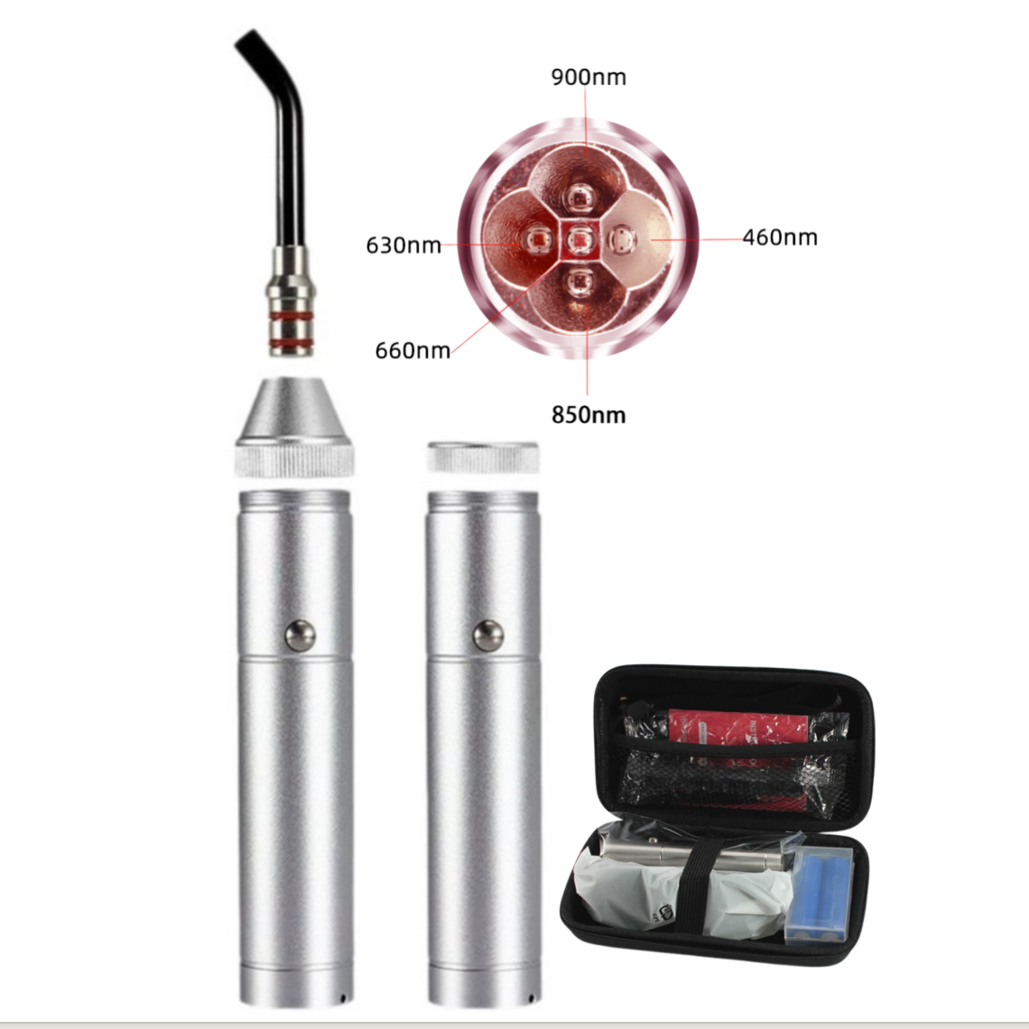 AQSHE KR05-3 Torch Red Light Therapy Pen 4460nm 630nm 660nm 850nm 900nm 5 Color Led Photon Light Therapy AQSHE KR05-3 Torch Red Light Therapy Pen 4460nm 630nm 660nm 850nm 900nm 5 Color Led Photon Light Therapy