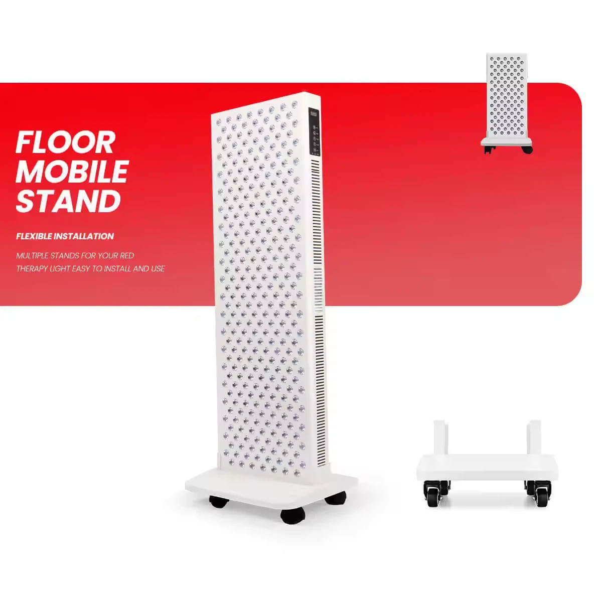 AQSHE Red Light Therapy Device Mobile Stand Floor Boot Stand Bracket with 4 Wheels For Led Red Light Therapy Panel AQSHE Red Light Therapy Device Mobile Stand Floor Boot Stand Bracket with 4 Wheels For Led Red Light Therapy Panel